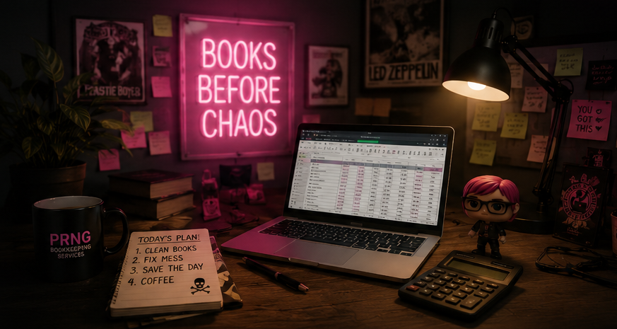 PRNG Bookkeeping Services desk setup